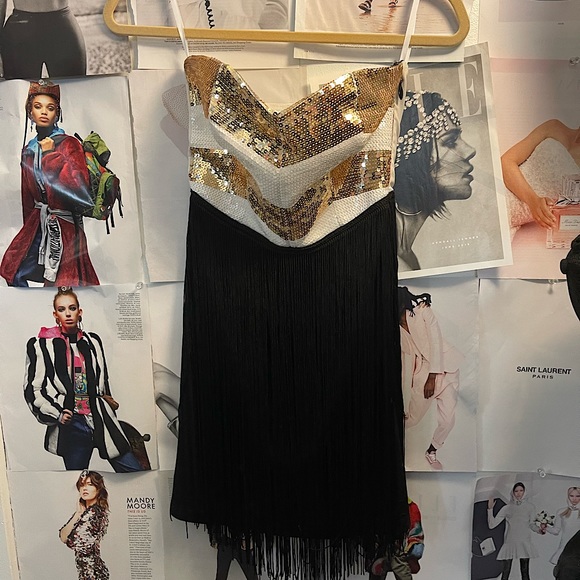 Sequin Mini Dress 2b by BEbE Size XS/0 - Picture 10 of 11